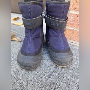L.L. Bean Kids' Navy and Black Snow Boots